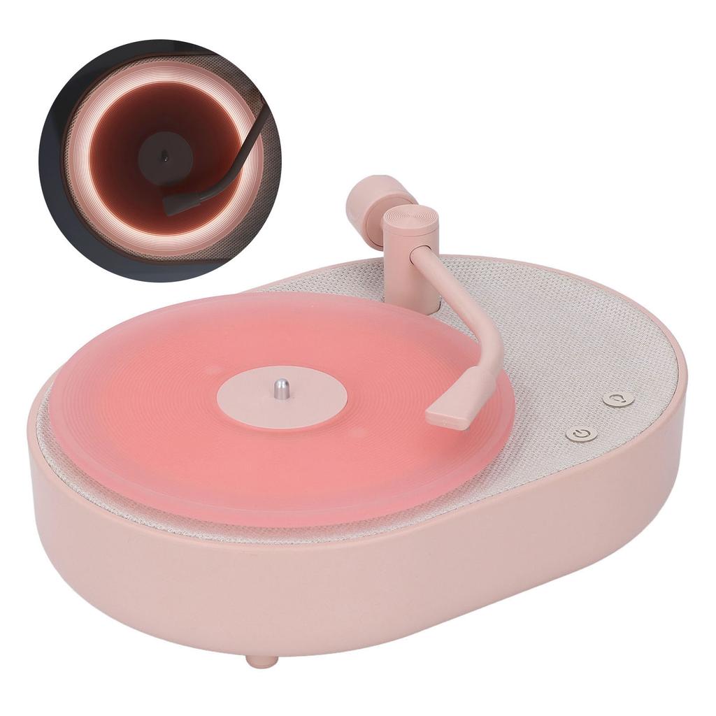 Speaker Record Player Shaped Bedroom Sleep Desktop therapy LED Night Light