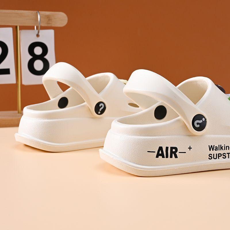 Children's Hole Shoes, Men's and Women's Middle-aged and Older Children's 2025 Summer DIY Durable Non-slip Thick-soled Beach Cute Cool Slippers