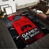 "Red Gamer Carpet Do Not Disturb Sign with Game Controller Print" Suitable for Use As an Anti-slip for Living Room Bedroom Sofas