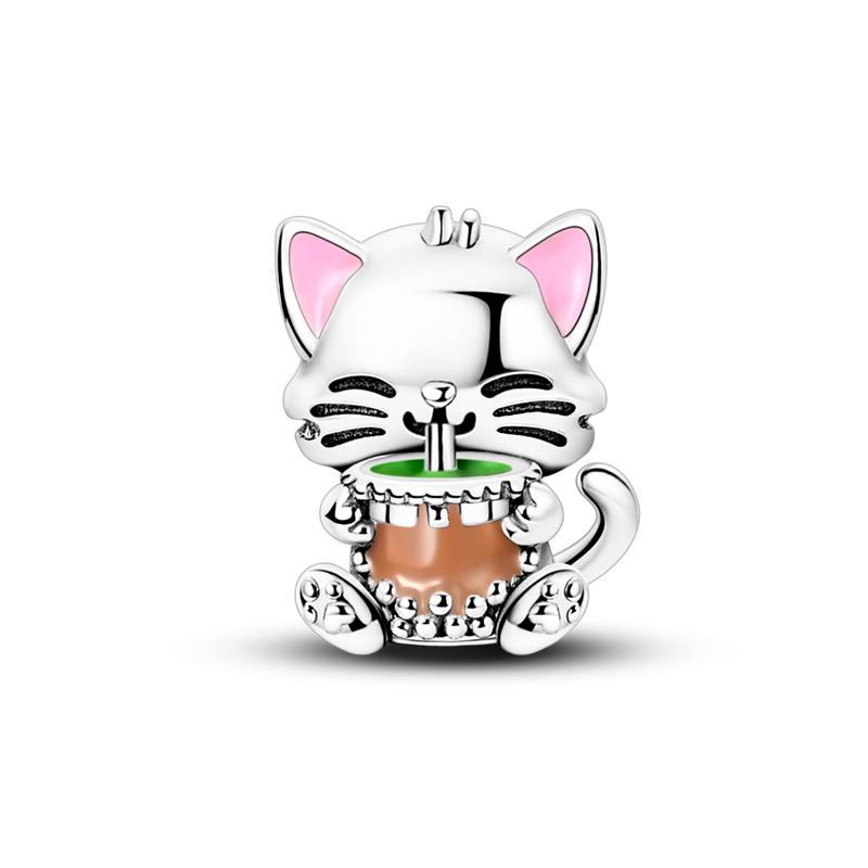 Original Copper Charms Bead Inlaid Zirconium Love Heart Butterfly Pendants Fit Bangle Bracelet Diy Jewelry Marking