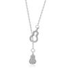 Steel Titanium Elegant Double Gourd Necklace For Women Stylish Ins Happy Luck Design For All Occasions