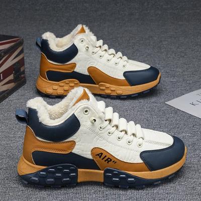 Scarpe da Uomo con Zeppa Calde in Cotone Scarpe da Ginnastica Spesse Invernali Vulcanizzate Scarpe da Uomo Moda Casual Scarpe da Corsa Stivali da Neve Alti