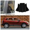 Per Nissan Qashqai J11 2008-2015 2009 2010 2011 2012 2013 2014 Copertura Trim Montante Pilastro B C Finestrino Porta Auto Adesivi PC Nero Lucido Accessori