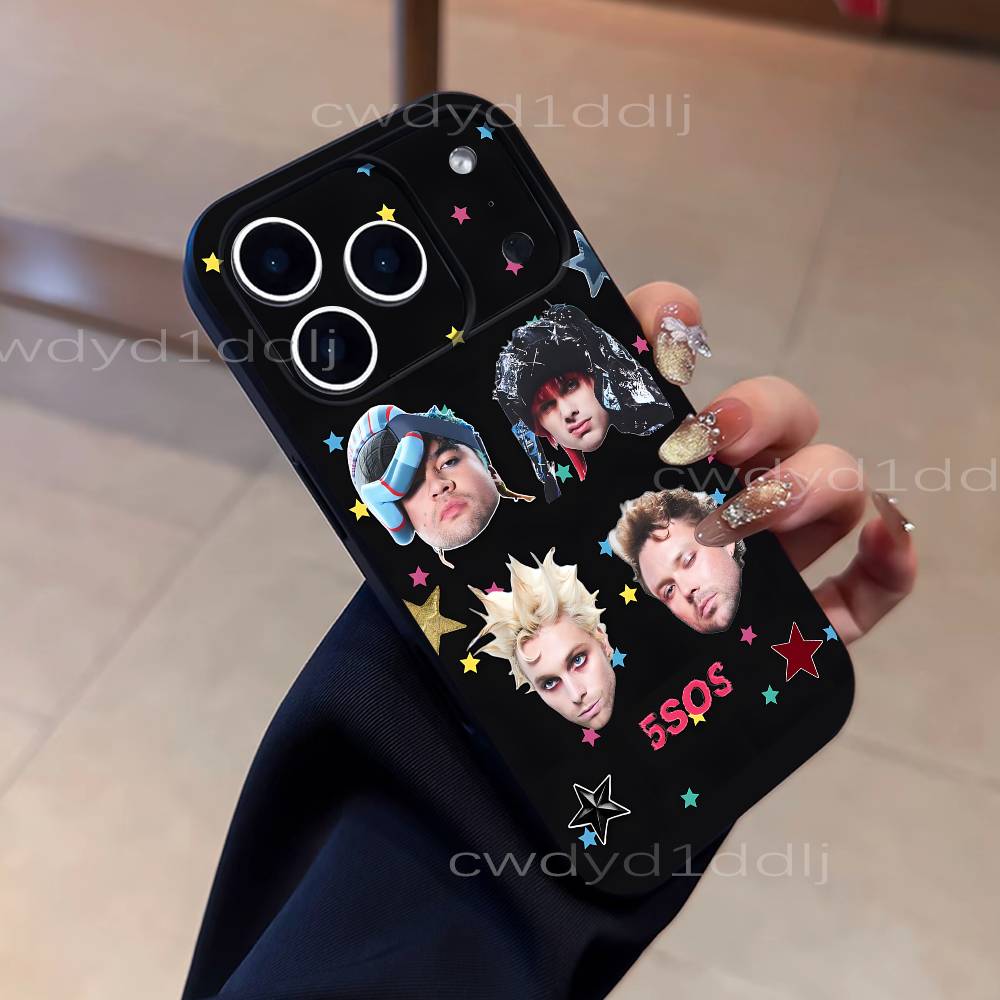 5 5SOS S-Seconds of S-Summer Phone Case For iPhone 17,16,15,11,12,14,13 Pro Max Mini XS,XR,7 Plus 16E Air Shockproof Soft Cover