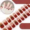 20 Pcs Halloween Christmas UV Semi Cured Gel Nail Stickers Self Adhesive Long Lasting Popular Nail Art Wraps