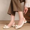 Fashion 2025 Summer New Elegant Bow Designed Back Strap Sandals for Women Shallow Mouth Comfortable Mary Jane Fashion Casual Cool Pumps