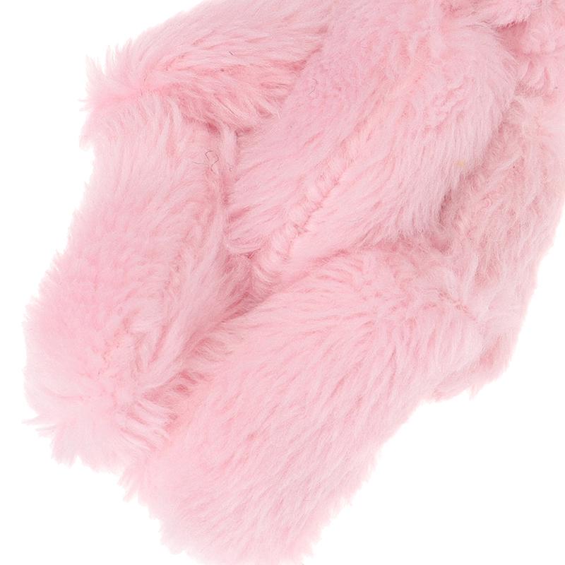 5 pezzi 6 cm mini ciondolo coniglio congiunto coniglietto di peluche per bambola giocattolo bouquet portachiavi