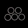 5Pcs Plastic Inner Ring Watch Case Cushion Mount Calendar Lining Movement Spacer Ring Gasket For Eta 2834 Movement Watch Parts