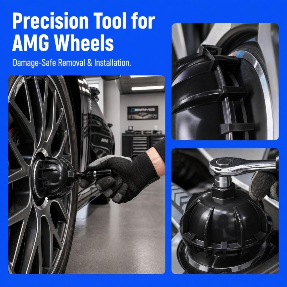 Multi-Tooth Engagement Wheel Hub Cap Wrench Centre Cap Removal Wrench  Tire Replacement