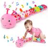 Weiches musikalisches Raupen-Spielzeug für Babys Plüsch-Rasselspielzeug für Säuglinge von 0-12 Monaten Babyparty-Geschenk