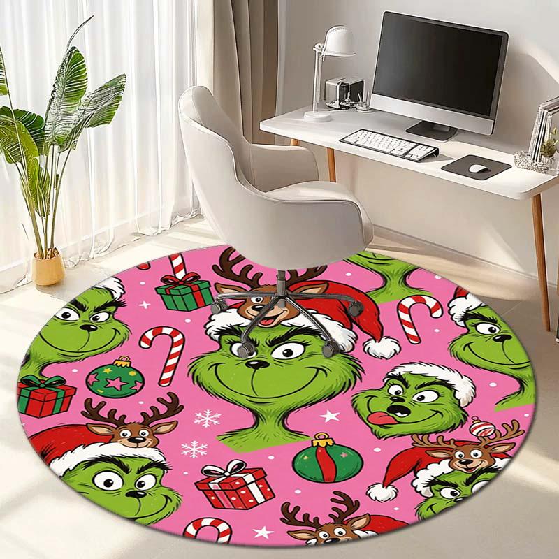 American Christmas Comedy How the Grinch Stole Christmas carpet Household goods decoration anti slip home table and chair mat aisle door mat carpet 25
