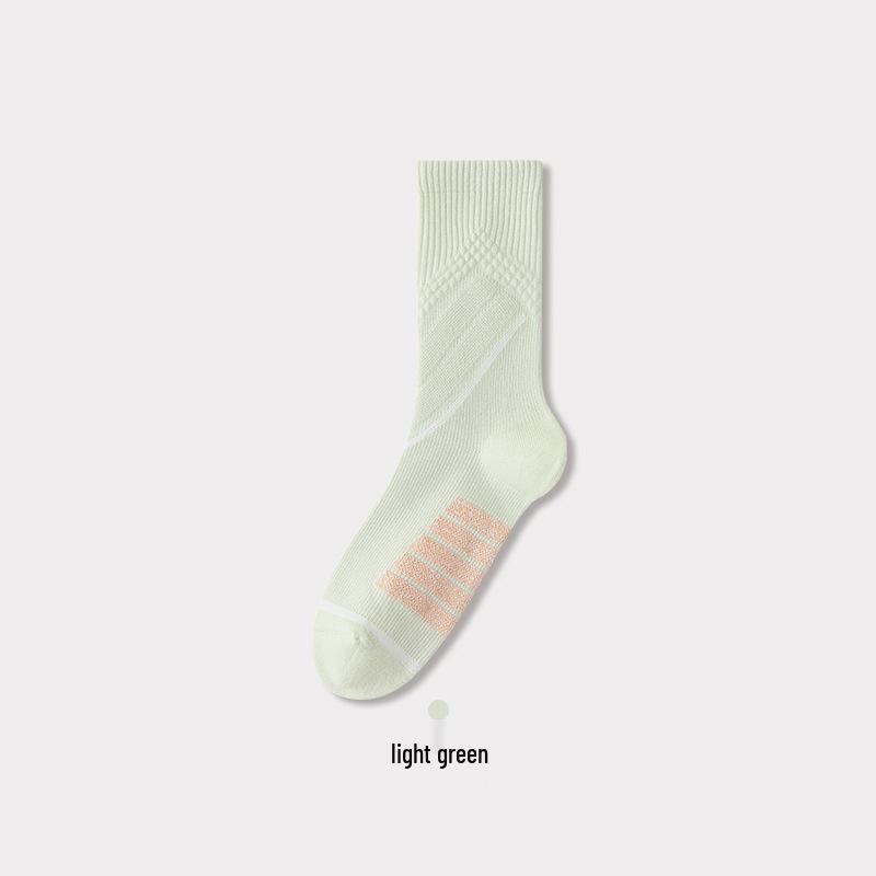 10A Women's Non-slip Terry Sport Socks: Antibacterial, Deodorant, Boneless Stitching - Perfect for Running, Yoga, and Cycling.