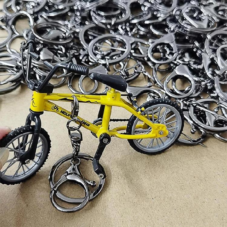 Portachiavi Bici da Dita Personalizzato Portachiavi Pratico Ciondolo per Cellulare