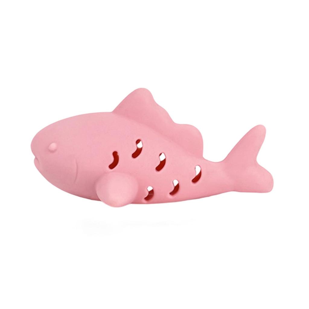 Fish-Shaped Silicone Cats Toy, Interactive Dispensing Puzzle Toy For Cats, -Resistant Teething Chew Toy With Hollow Design To Release Catnip Scent