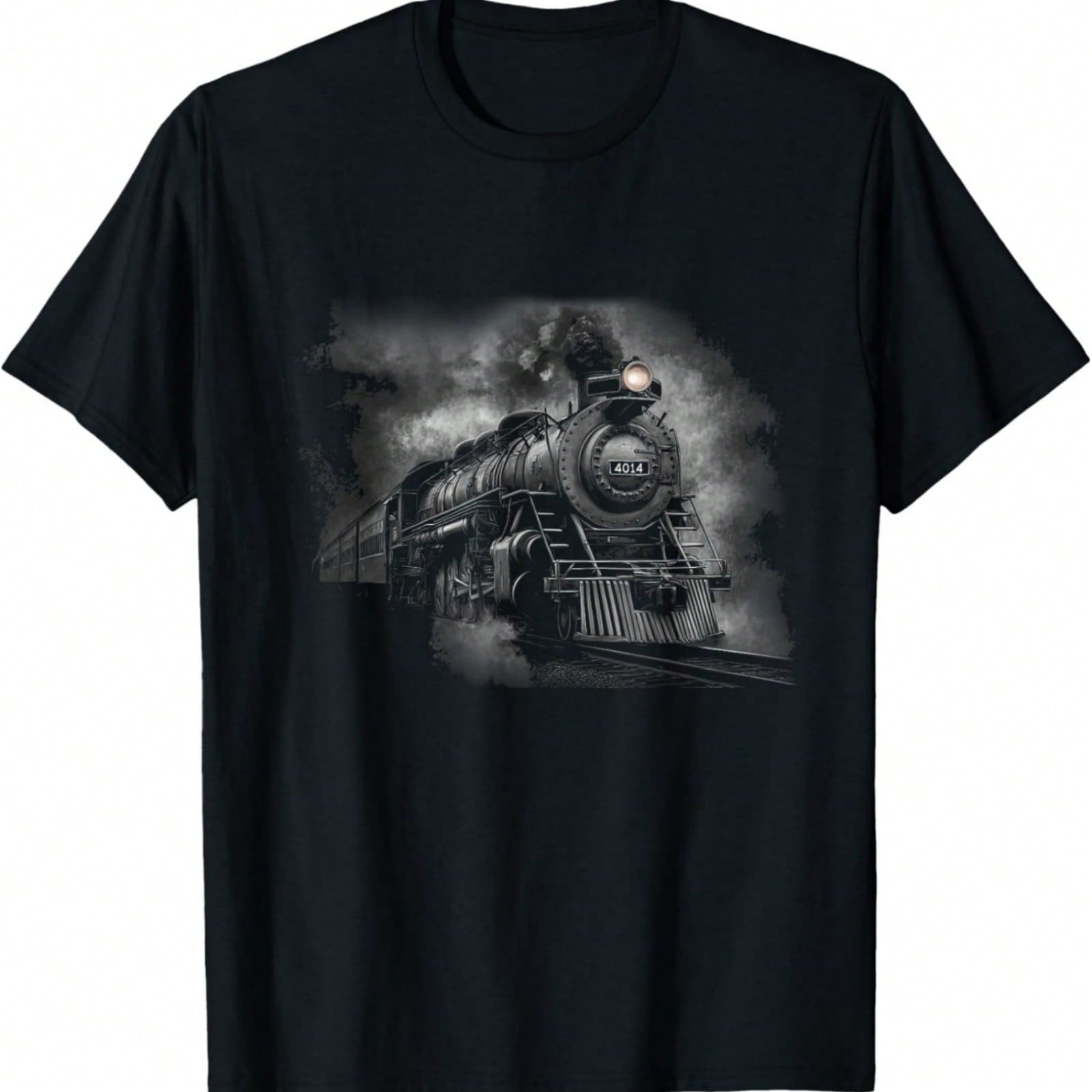 Steam Locomotive Train Engine Railroad Big-Boy Train 4014 T-Shirt S разноцветный
