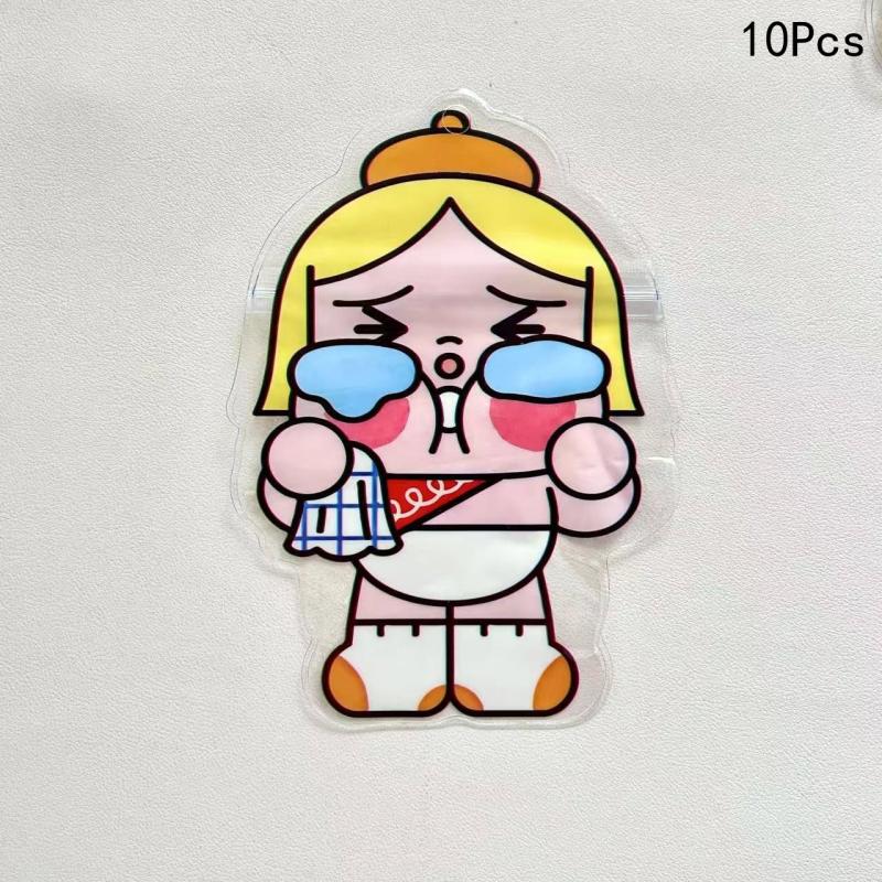 10Pcs Cartoon Crying Baby Ziplock Bag Special-Shaped Packaging Bags Snacks, Biscuits And Candy Storge Bags Thickened Bag