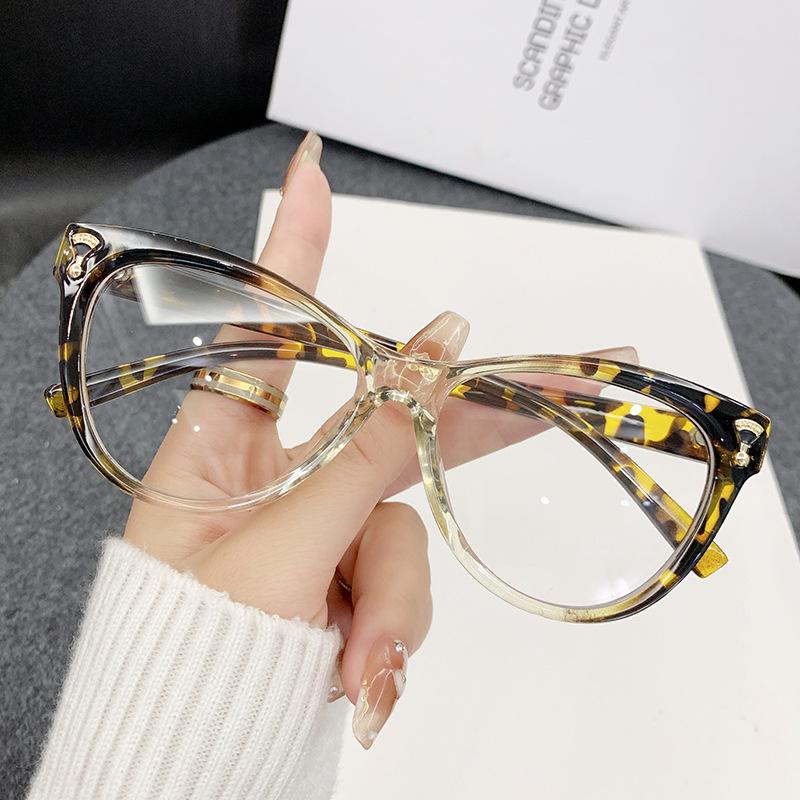 Fashion Women'S Spectacles Large Frame Blue Light Blocking Glasses Anti Blue Light Eyewear Anti Blue Light For Fashion Outfits