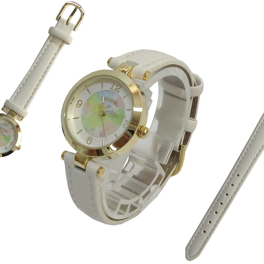 Fieldwork Analog Epi Leather Strap White ST216-1 Women's Watch,
