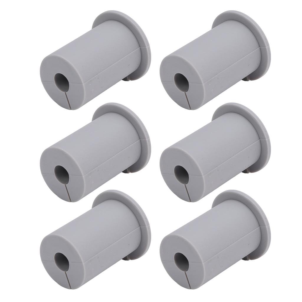 6 Stück Ethernet-Kabelverlegungskit Verbesserte Optik Silikonkabel Wanddurchführungstülle für 1-Zoll-Wand