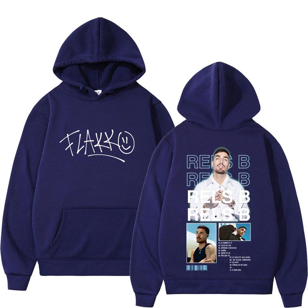 Rapper RELS B Album Tour Print Hoodies Men Women Fashion Hip Hop Pullover Long Sleeves Loose Sweatshirts