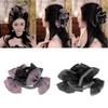 Mesh Hair Clip Bubble Bowknot Shark Clip Fashion Hairpin Grips Updo