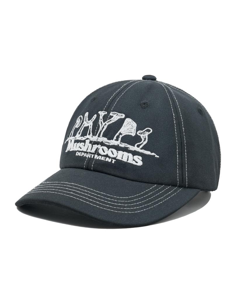 PHYSICAL DEPARTMENT Mushroom Washed Ball Cap_Charcoal