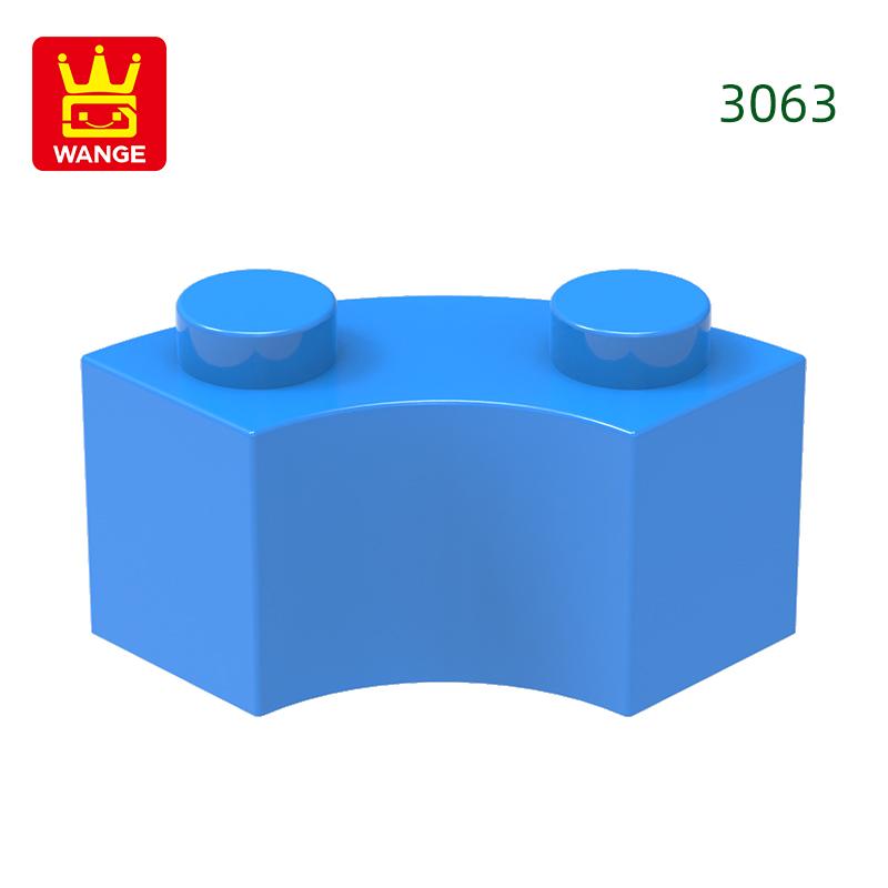 Non-Toxic 128Pcs/Lot 3063 85080 Curved Building Blocks Moc Accessories Compatible With Bricks Diy Children Toys Assembly Gift Box