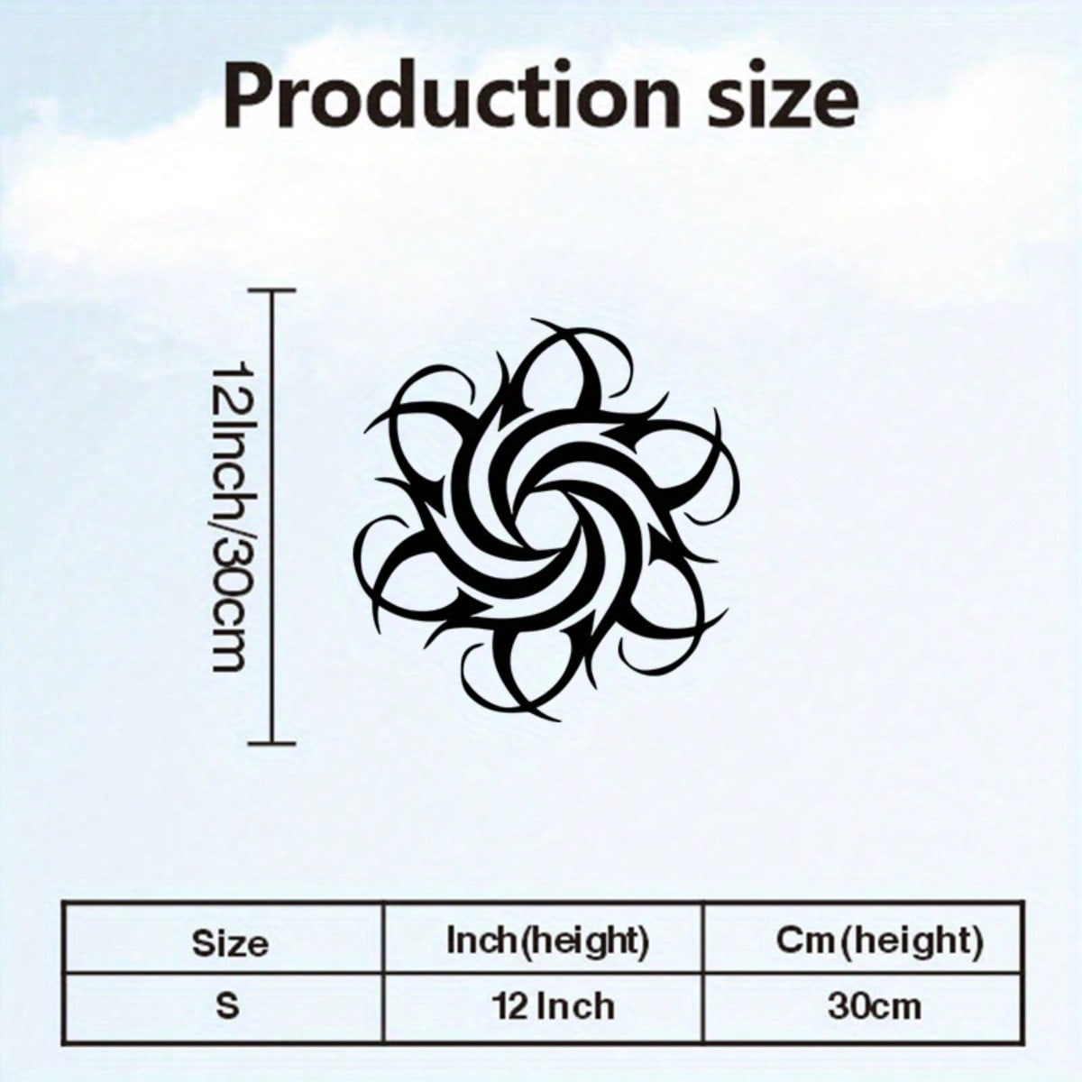 

Abstract Sun Metal Wall Art Iron Sculpture with Swirl Design Powder Coated Decor for Living Room Bedroom Gift TY-101019