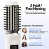Cordless Hair Curling Iron Brush Usb Rechargeable Travel Heated Round Brush 2-In-1 Electric Hair Curling Wand Styling Tools