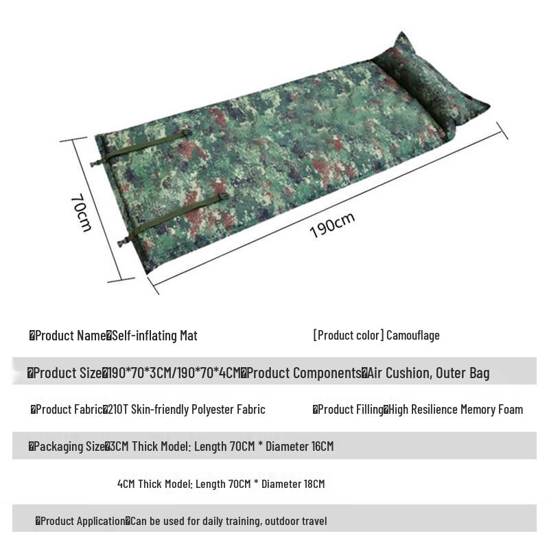 Self-Inflating Outdoor Camping Mat