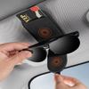 Auto Magnetic Leather Car Visor Sunglasses Holder Ticket Card Clips For Porsche Panamera Macan Boxster Cayman Cayenne 911 718 IK8