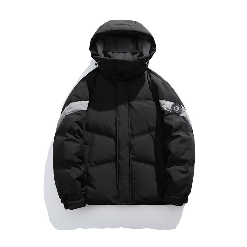 

Down jacket men s winter new white duck down couple hooded trend casual thickened warm teenage jacket men s clothing S