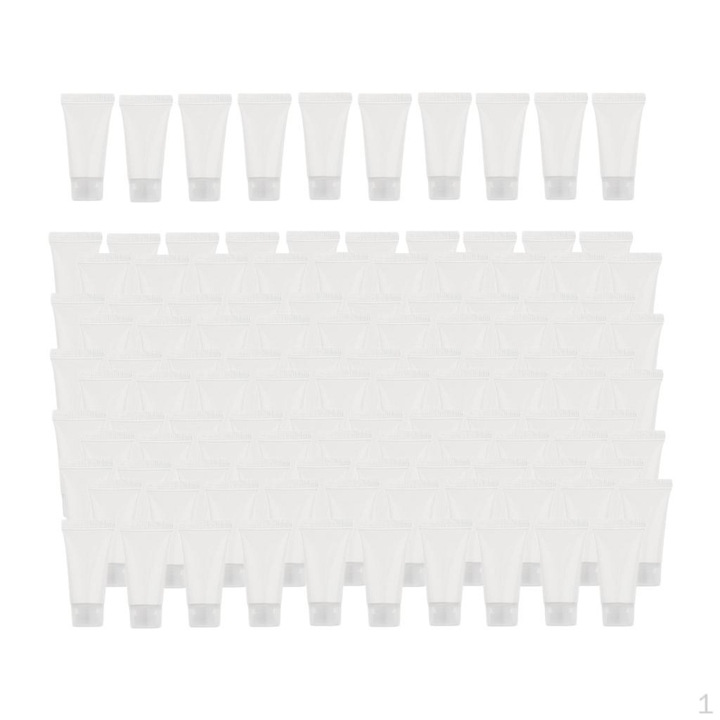 

120 шт. Пустые дорожные флаконы для лосьона, контейнеры, прозрачные, с завинчивающейся крышкой