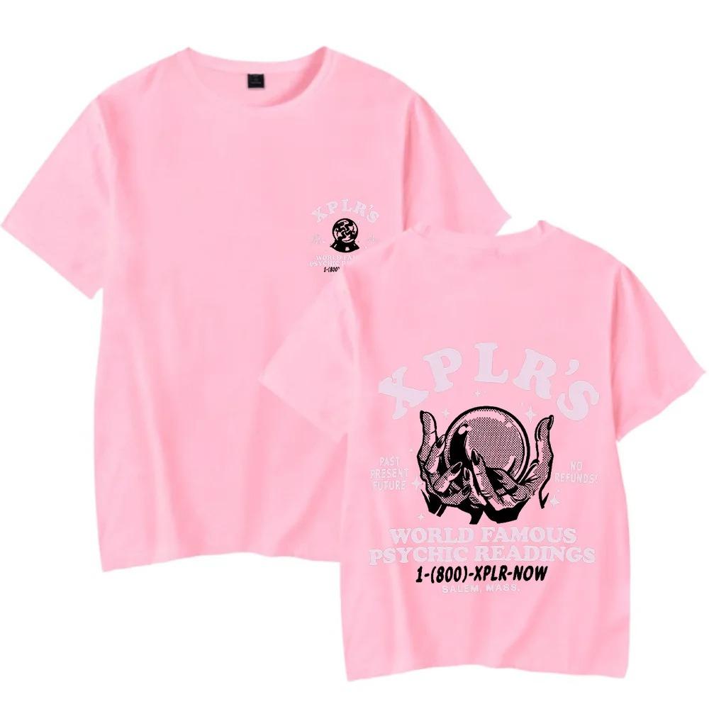 Camiseta de Manga Corta Harajuku Verano para Hombres Mujeres Streetwear XPLR Mundialmente Famoso Sam y Colby Camiseta Deportiva de Ocio