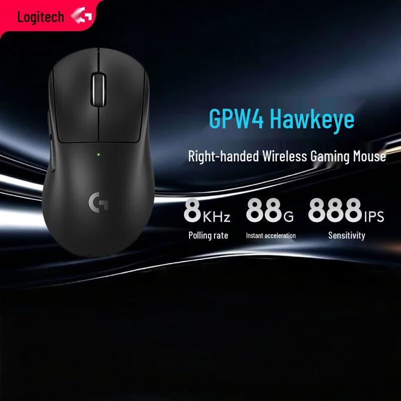 Logitech GPW 4th Gen 8K Lightweight Wireless Gaming Mouse
