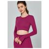 Ningbo Dashu Autumn and Winter Long-sleeved Yoga Clothes for Women with Chest Pads Tight-fitting and Beautiful Back Pilates