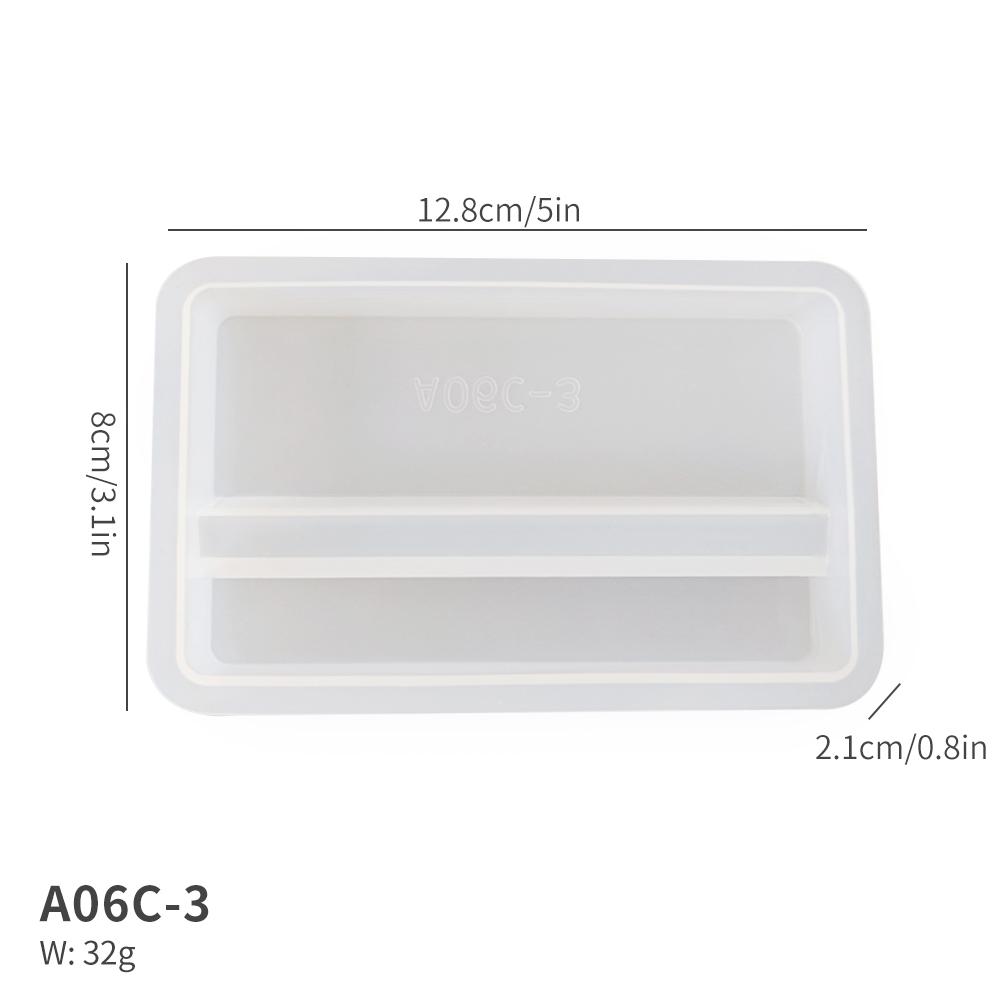 SZ071 DIY Mobile Phone Stand Resin Silicone Mold Rectangular Phone Holder Casting Epoxy Molds Support Bracket For Home Decor Phone Stand Mold