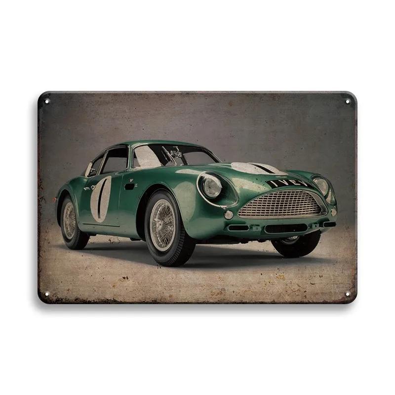 Vintage Car Tin Sign Classic Vehical Tinplate Poster Metal Wall Plate Signs Decor Bar Garage Decorative Plaques Art Pin Up Bo