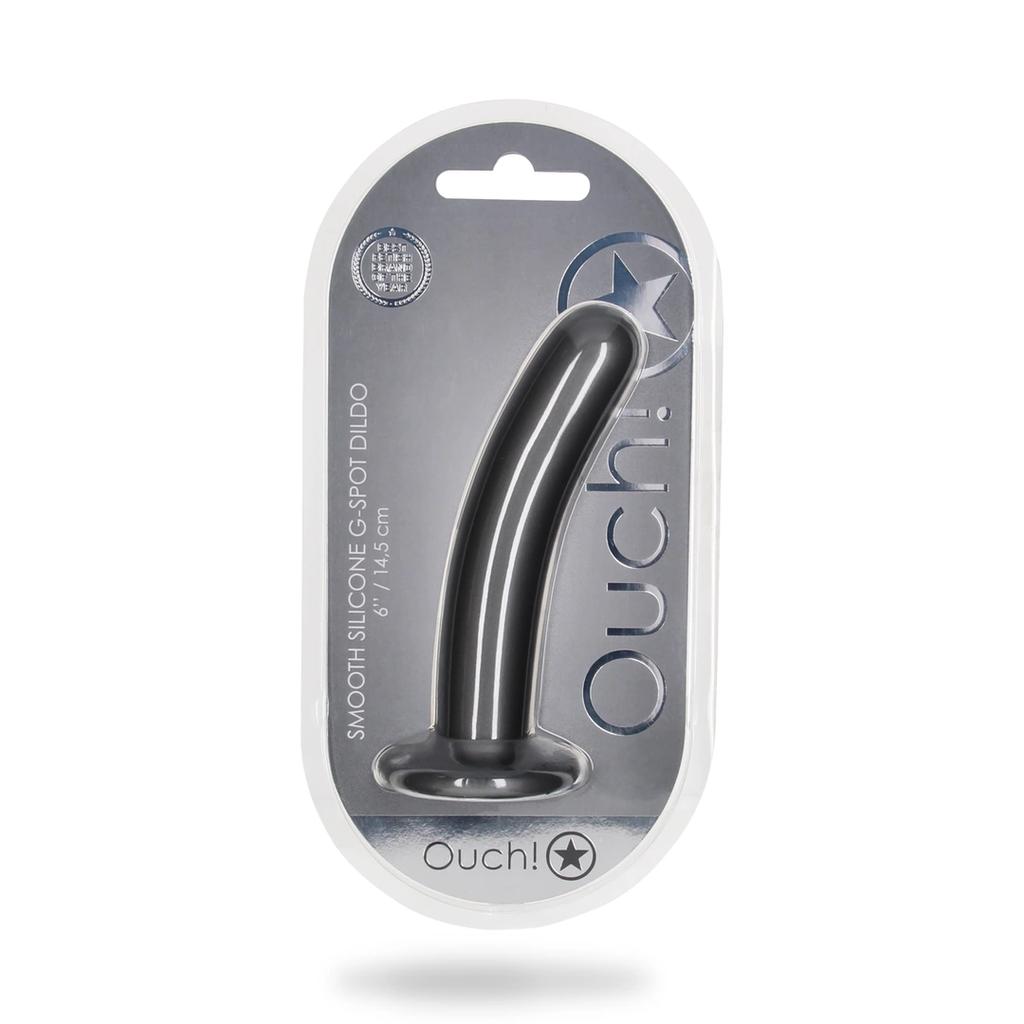 Ouch! - Slim Silicone Dildo with Suction Cup 14.5 cm