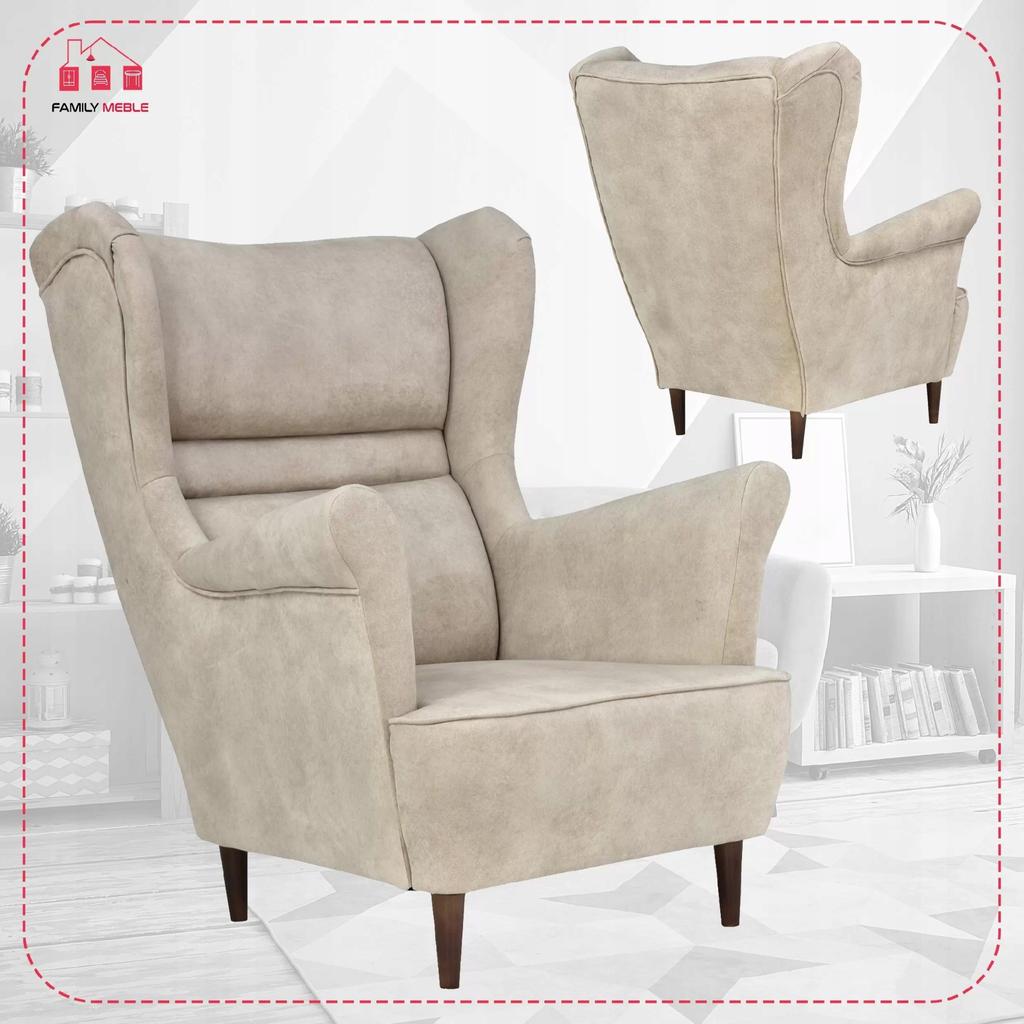 Zoja Wingback Sofa Set, Scandinavian Armchairs, Family Meble