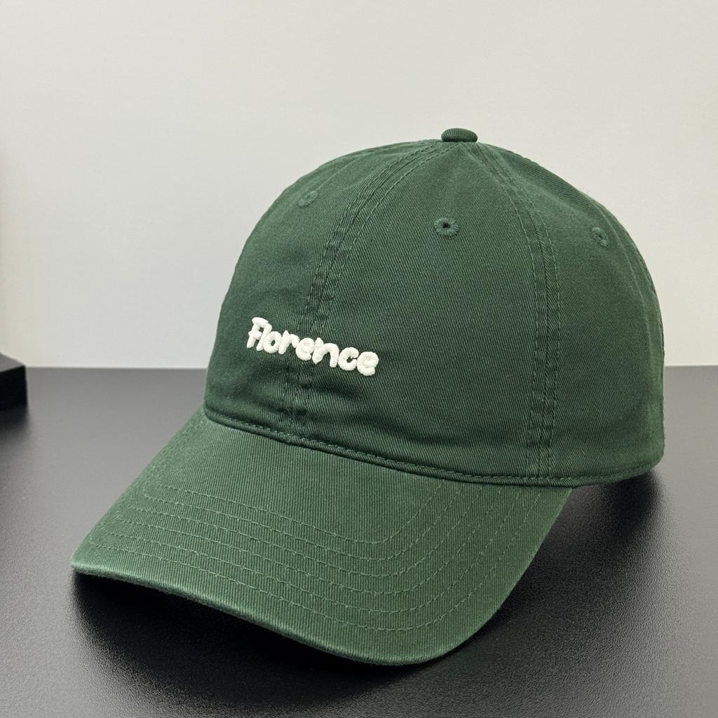 Fashion Hat High Quality Cotton Contrast Color Three-dimensional Letter Embroidery Baseball Cap Korean Fashion Face Small Orange Peaked Cap Couple