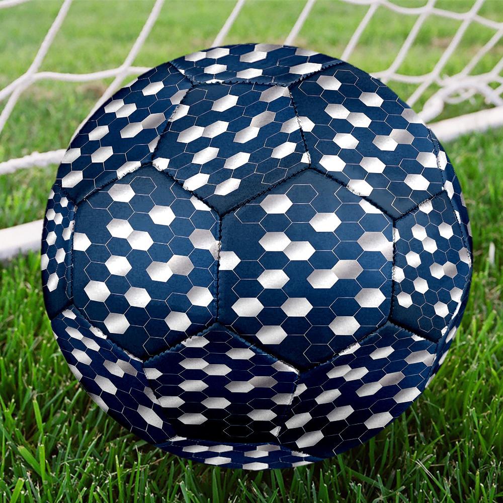 1pc Hexagonal Size 5 Soccer Ball Professional Lightweight Durable Match Training Football Indoor &Outdoor Sports BallTraining Ball Y2