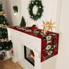 New New Year Christmas Table Runner Snowman Elk Xmas Table Flag Cover Navidad Gift Santa Claus Christmas Tablecloth Home Decor