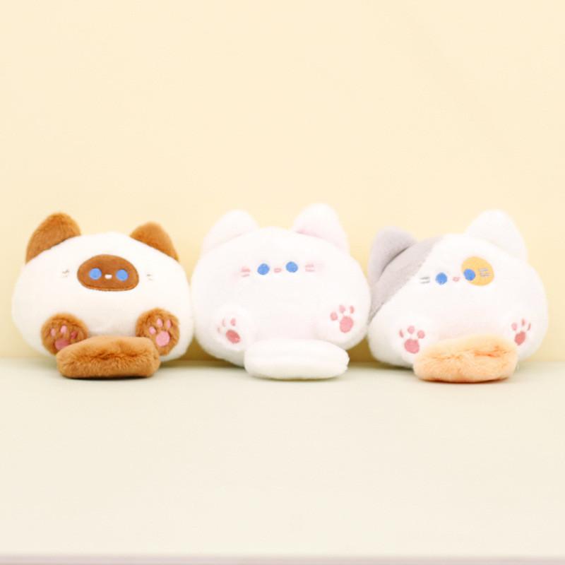 Cuddly Starry Sky Cat Plush Keychain Cute Kitty Wedding Throw Stuffed Doll