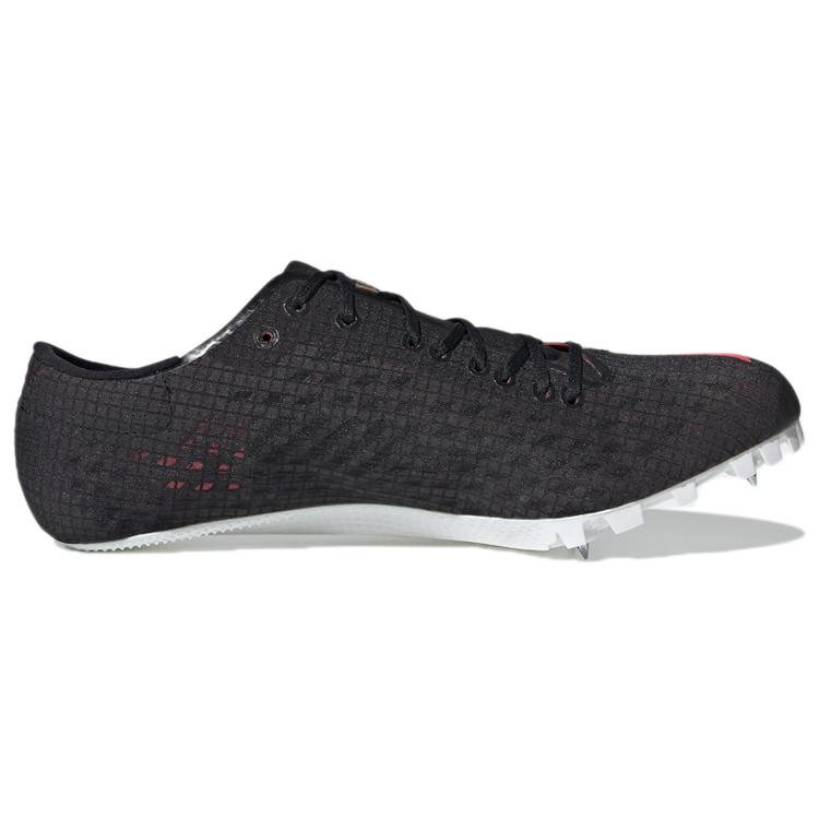 Adidas Adizero Finesse Abrasion Resistant Coverage Low top Running Shoes Men's Black Red EG6192