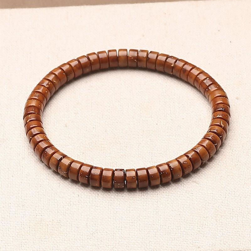 Natural Solid Golden Rat Bodhi Beads Bracelet Men Women Prayer Jewelry