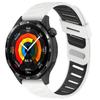 For Huawei Watch GT 5 46mm Silicone Watch Band 22mm Twill Dual Color Wrist Strap