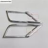 Front Bumper Fog Lights Lamps Frame Decoration Cover Trim For Volkswagen VW Tiguan 2016 - 2018 ABS Chrome Accessories Exterior
