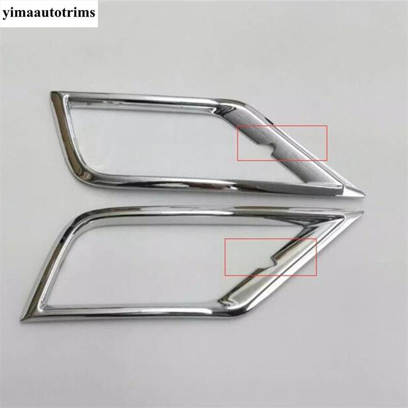 Front Bumper Fog Lights Lamps Frame Decoration Cover Trim For Volkswagen VW Tiguan 2016 - 2018 ABS Chrome Accessories Exterior