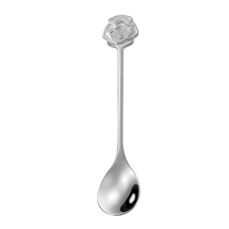 Stainless Steel Coffee Tea Stirring Spoon Dessert Spoon, Silver (BPA Free, No FDA)